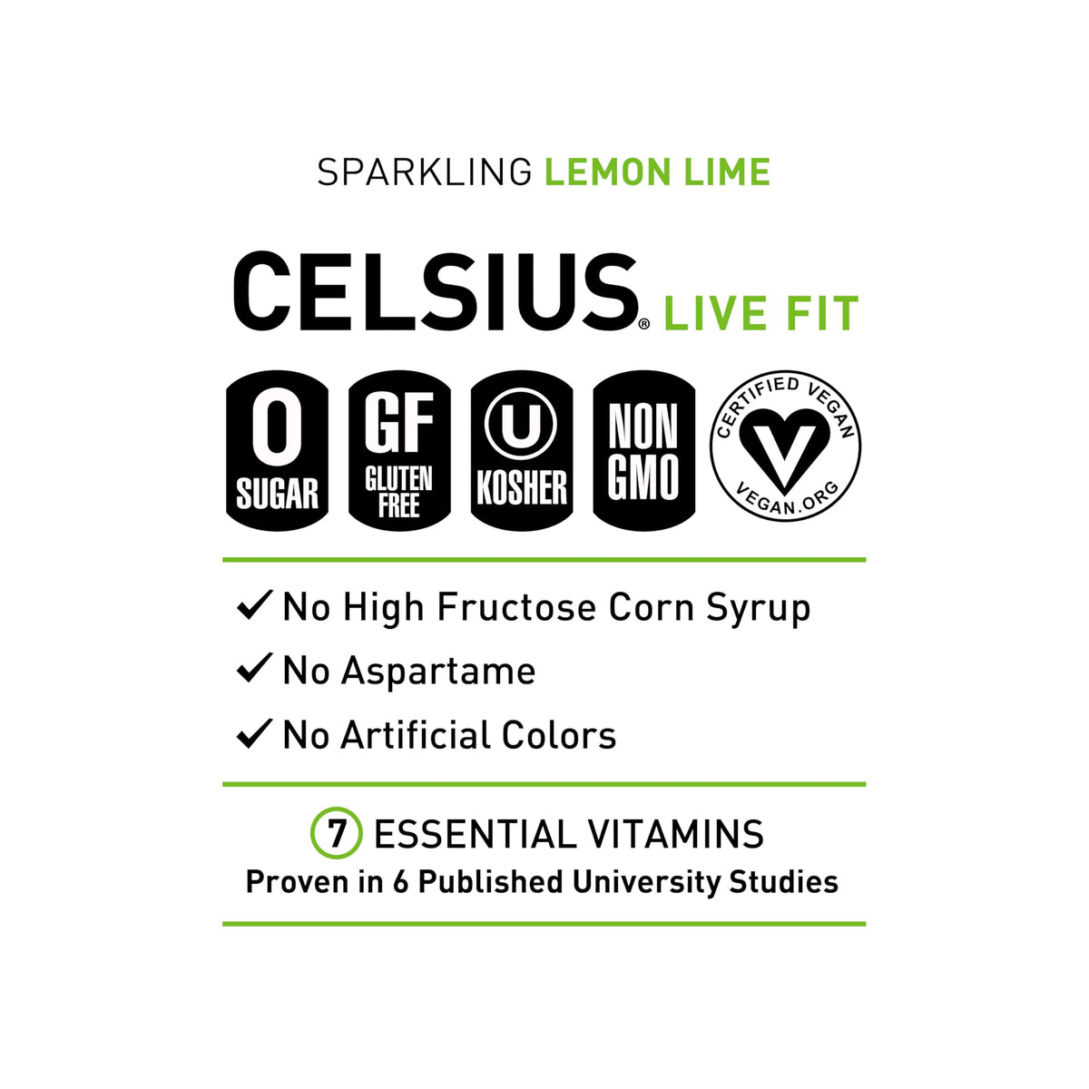 Celsius 12-pack display highlighting premium energy for workouts