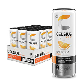CELSIUS Sparkling Orange can delivers a sugar-free caffeine boost for busy days.