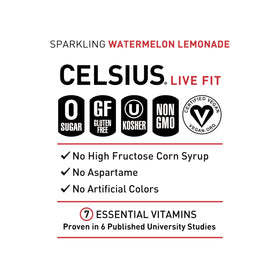 Celsius can in hand offers refreshing, zero-sugar energy on the go