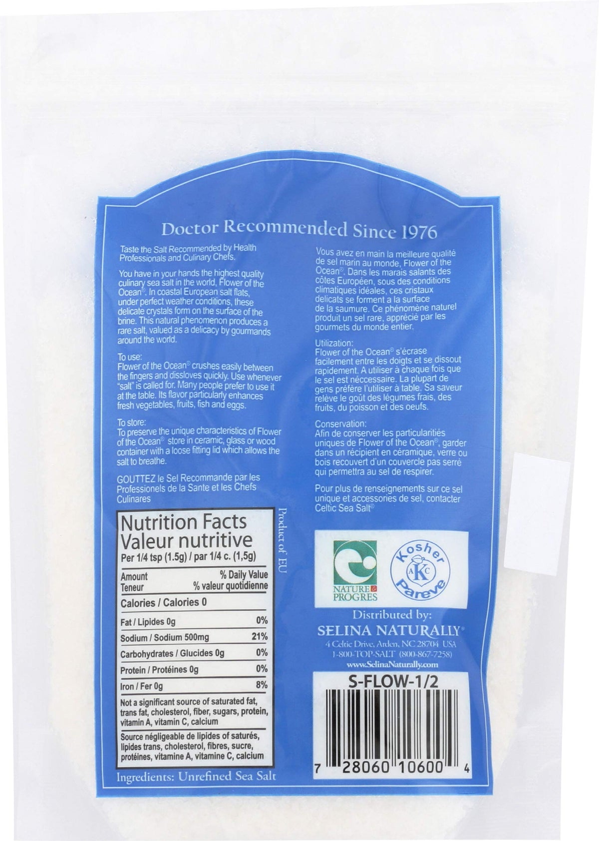 Celtic Sea Salt Flower of the Ocean crystal pearls ideal for light seasoning.
