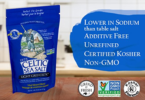 Celtic Sea Salt moist coarse crystals suitable for seasoning and finishing.