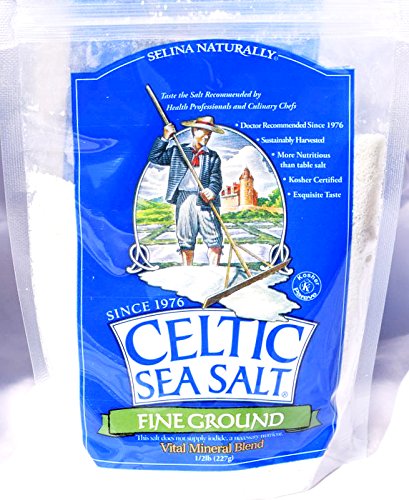 Celtic Sea Salt no additives, kosher, and non-GMO for clean ingredients.