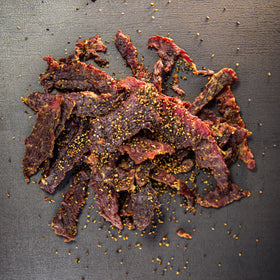 Centennial Cuts beef jerky simple ingredients highlight clean snacking with zero sugar.