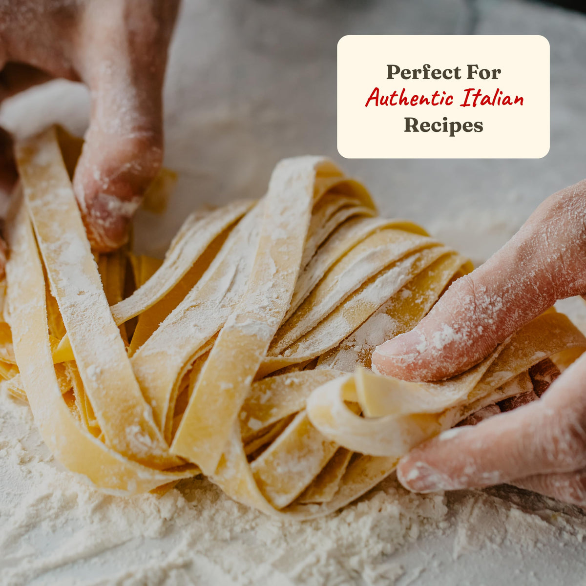 Focaccia-dough ready to rise with Cento Anna 00 flour.