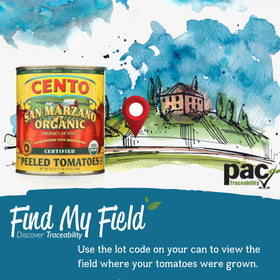 Cento canned tomatoes ready in the kitchen for quick meals