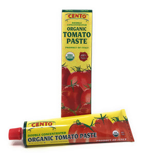 Cento tomato paste tubes close-up showing rich, concentrated flavor base