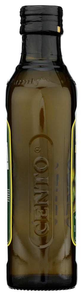 Cento extra virgin olive oil amber bottle highlights premium packaging.