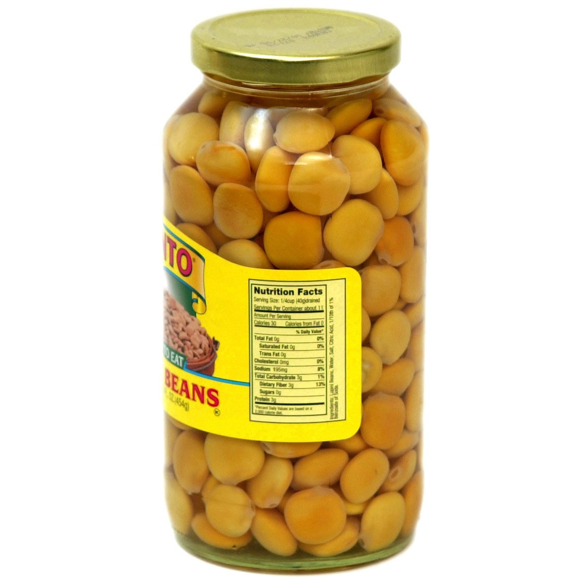 Cento Lupini beans with optional olive oil, great for salads and quick bites.