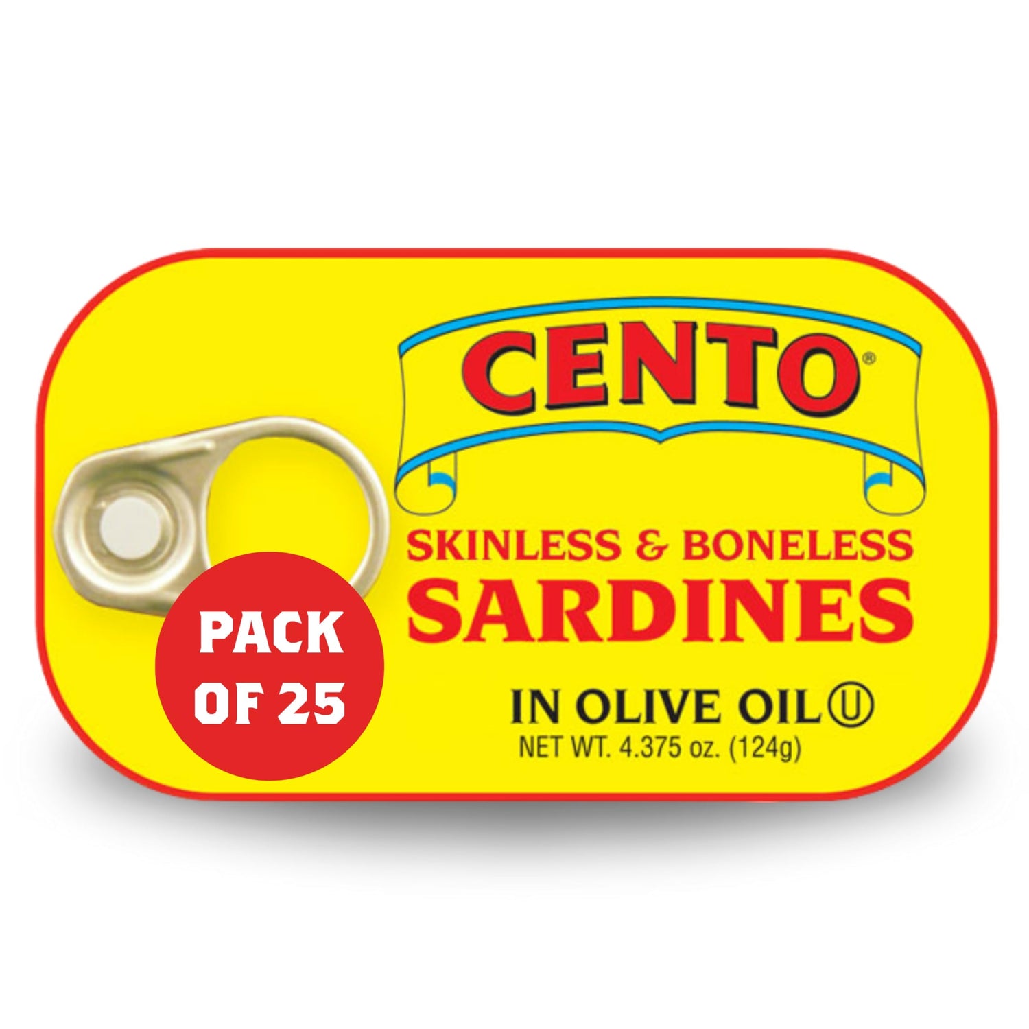 Cento skinless sardines in olive oil with pull-top lid for quick meals