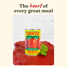 Cento tomato paste ready for sauce prep to boost flavor