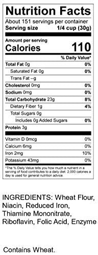 Certification label on Central Milling organic flour packaging
