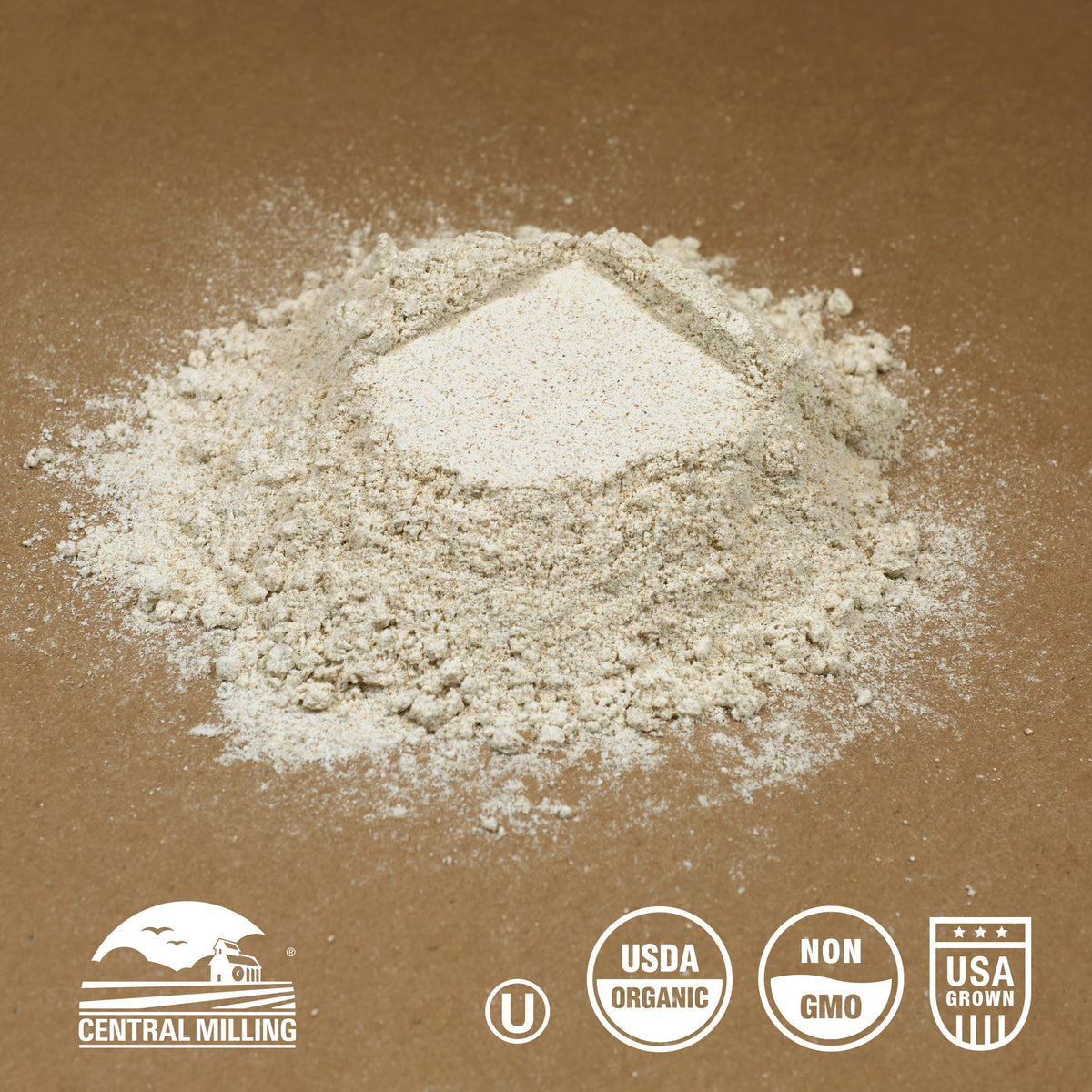 Central Milling organic rye flour whole grain ideal for hearty loaves.