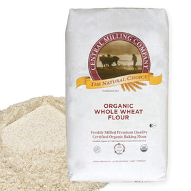CENTRAL MILLING Organic Whole Wheat Hi-Pro Fine Flour 25 lb bag for hearty bread