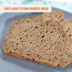 Central Milling rye flour packaging label highlights organic and vegan certifications.