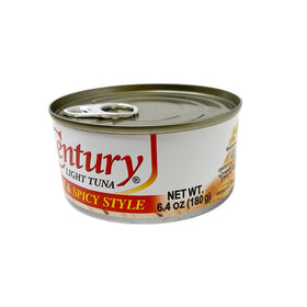 A serving bowl of Century Tuna Hot & Spicy Flakes ready to eat.