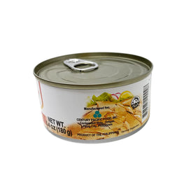 Six-pack of Century Tuna Hot & Spicy Flaked in Oil for pantry stocking.