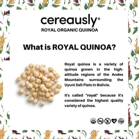 Cereausly 4lb quinoa bulk pack ideal for home cooks.