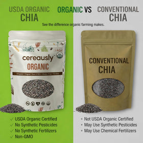 Cereausly chia seeds in meal prep bowls for fiber.