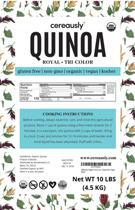 Cereausly quinoa grains close-up highlighting texture for cooking