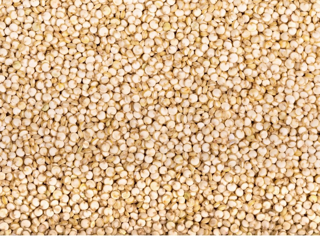 Cereausly rinsed quinoa in measuring cup ready for quick meal prep.