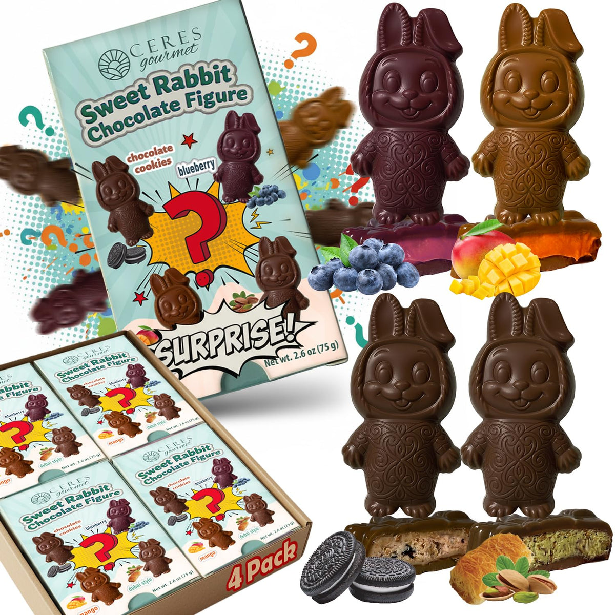 Ceres Gourmet Dubai chocolate bar Gift-ready - perfect for birthdays and celebrations