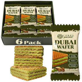 Ceres Gourmet Dubai Pistachio Wafer individually wrapped for freshness