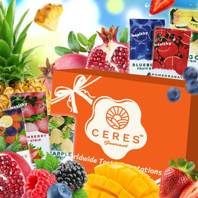 Ceres Gourmet Fruit Leather Individually Wrapped snacks, portable and mess-free