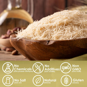 Golden-brown kataifi dough baked to perfection in a home oven