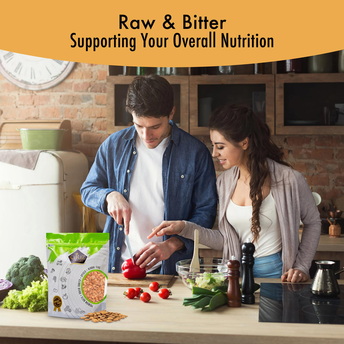 Çerez Pazarı seeds added to smoothie suggesting versatile, convenient nutrition