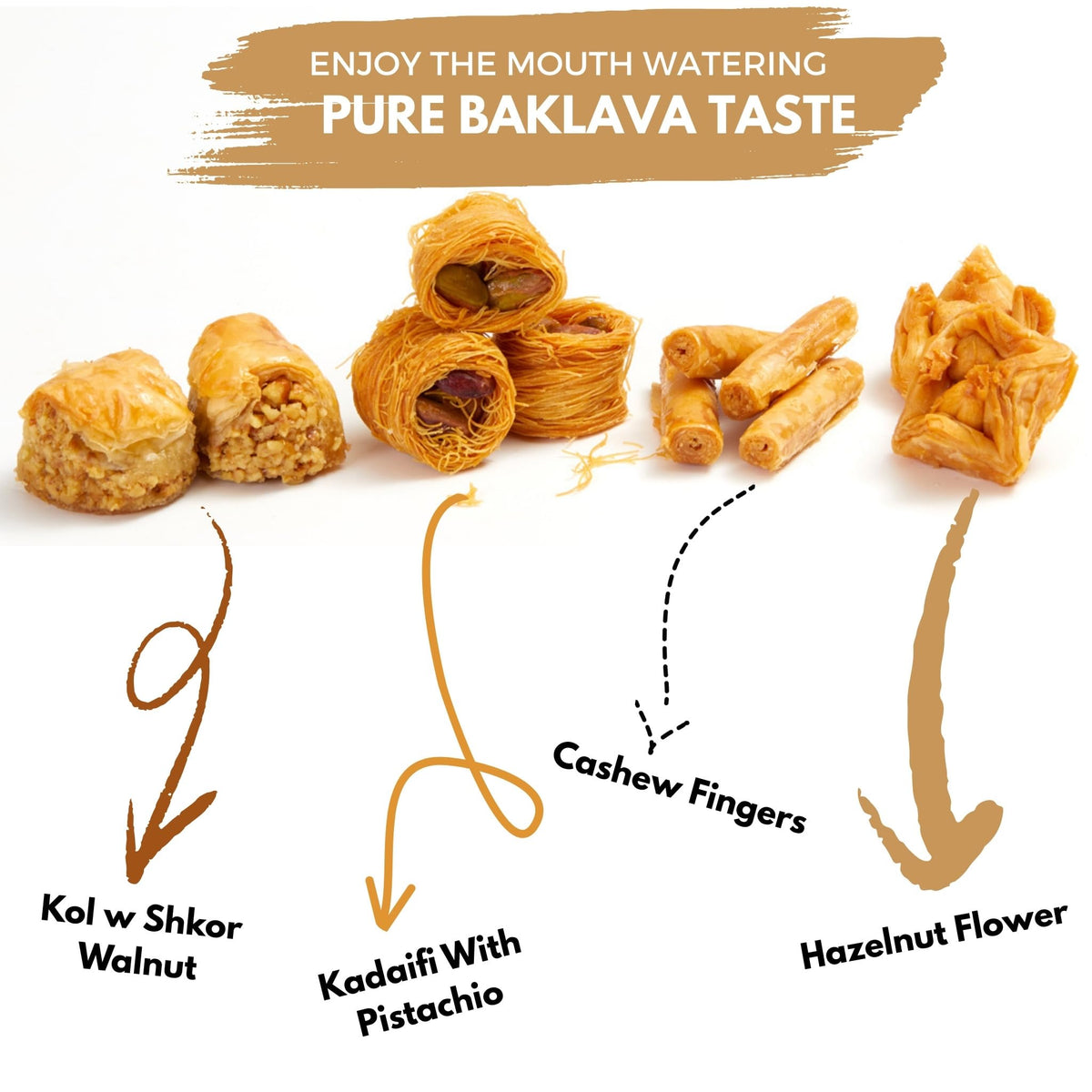 Cerez Pazari cashew fingers baklava, slender and flavorful.
