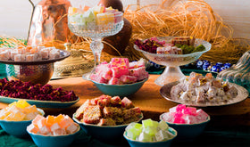 Çerez Pazarı freshly produced Turkish Delight from beet sugar for pure flavor.