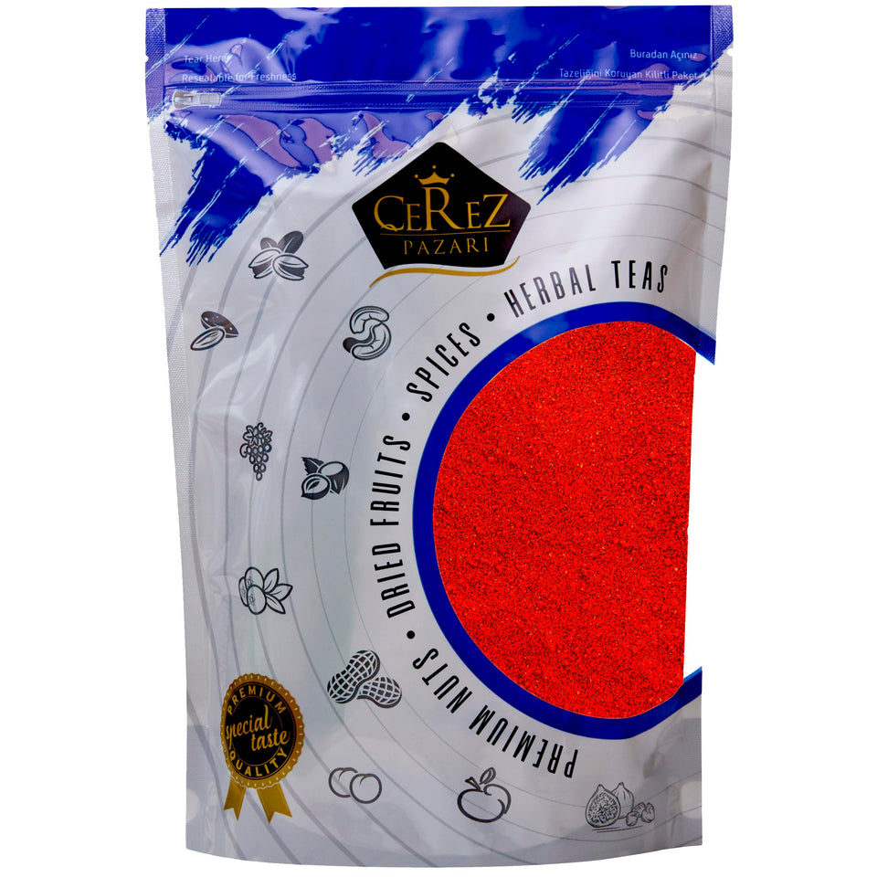 Cerez Pazari ground cayenne pepper powder 3.5lbs bulk pack ready to spice meals.