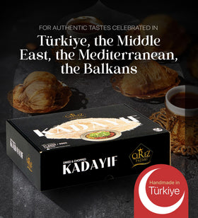 Cerez Pazari kataifi dough delivers melt-in-mouth layers for Turkish pastries.