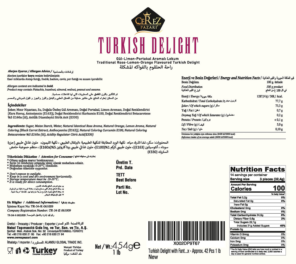 Çerez Pazarı no artificial colors or preservatives, preserving authentic flavor.