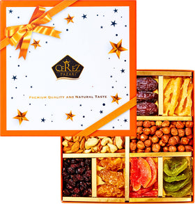Cerez Pazari orange box presentation, perfect for festive gifting