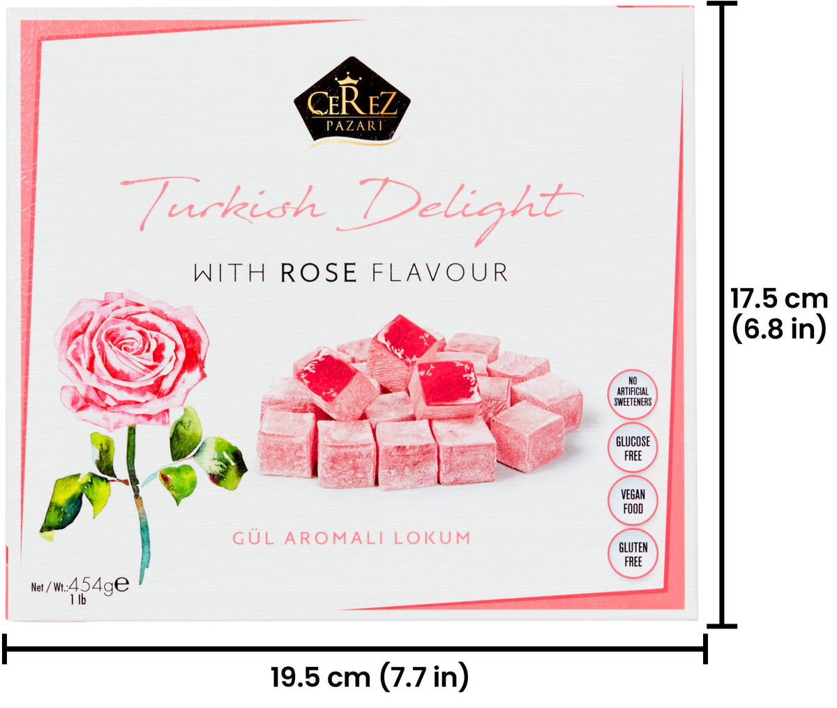 Cerez Pazari medium-portion Turkish Delight ideal for gatherings