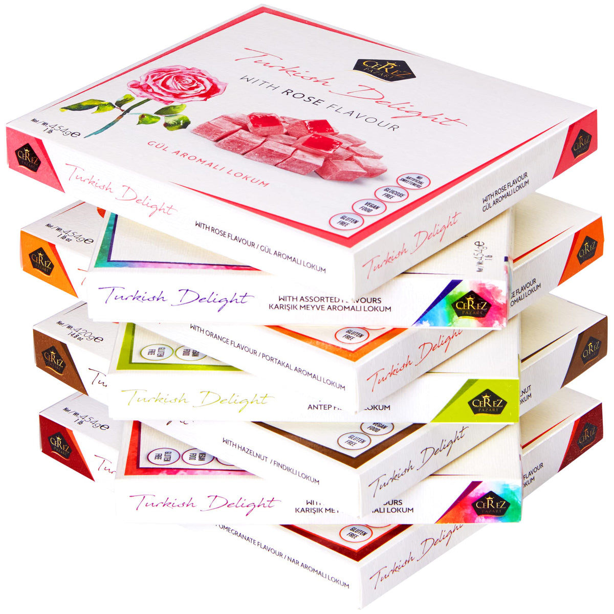 Cerez Pazari Turkish Delight pairs well with tea or coffee rituals