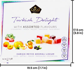 Çerez Pazarı fresh Turkish delights produced in Turkey, no artificial colors