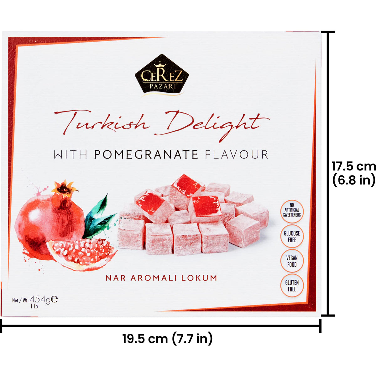 Çerez Pazarı Turkish Delight pomegranate flavor vibrant and refreshing