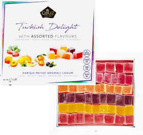 Çerez Pazarı Turkish Delight strawberry flavor bite-sized pieces ideal for gifting