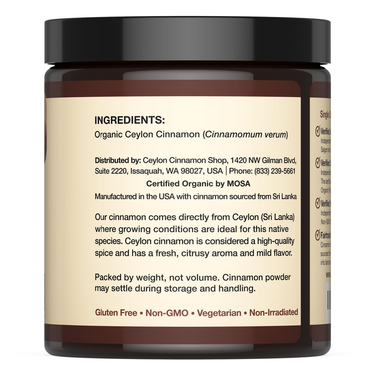 Ceylon Cinnamon Shop fine powder blends smoothly into smoothies.