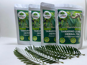Ceylonwood Herbals tamarind tea bags brewing into a warm cup
