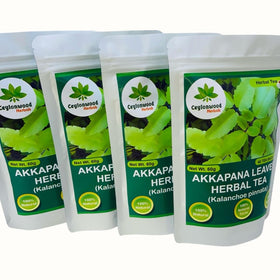 Dried Akkapana leaves close-up from Ceylonwood Herbals