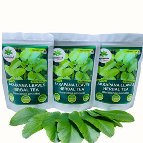 Iced Akkapana tea poured into a glass, refreshing from Ceylonwood Herbals