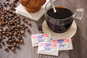 C&H restaurant-quality sugar packets in bulk packaging for foodservice use