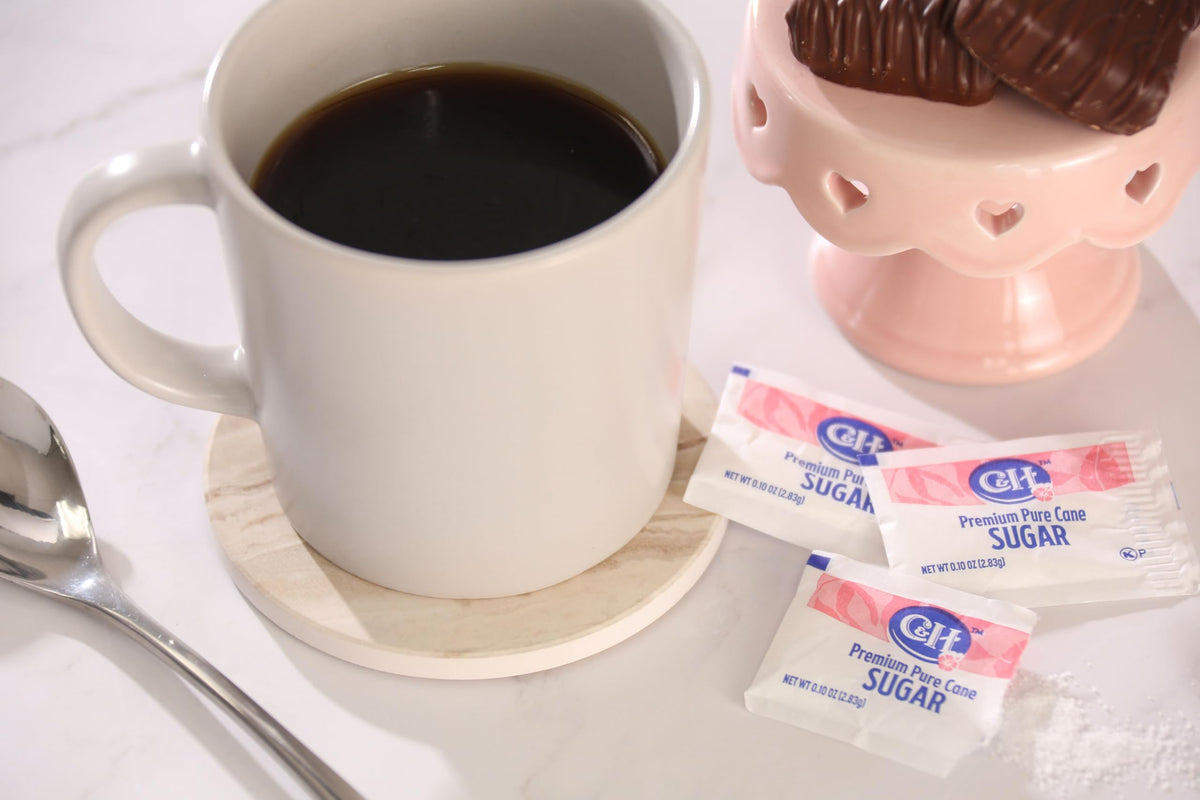 C&H 400-count single-serve sugar packets for easy inventory