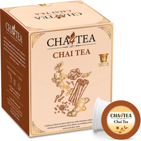 Cha4TEA chai black tea pods for Keurig brew with bold spice.