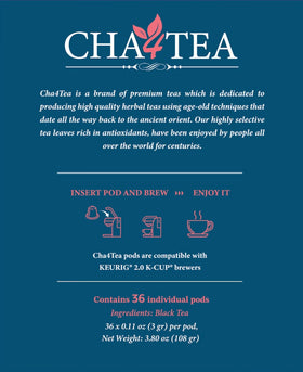 Cha4TEA freshness-sealed pods preserve flavor for every cup