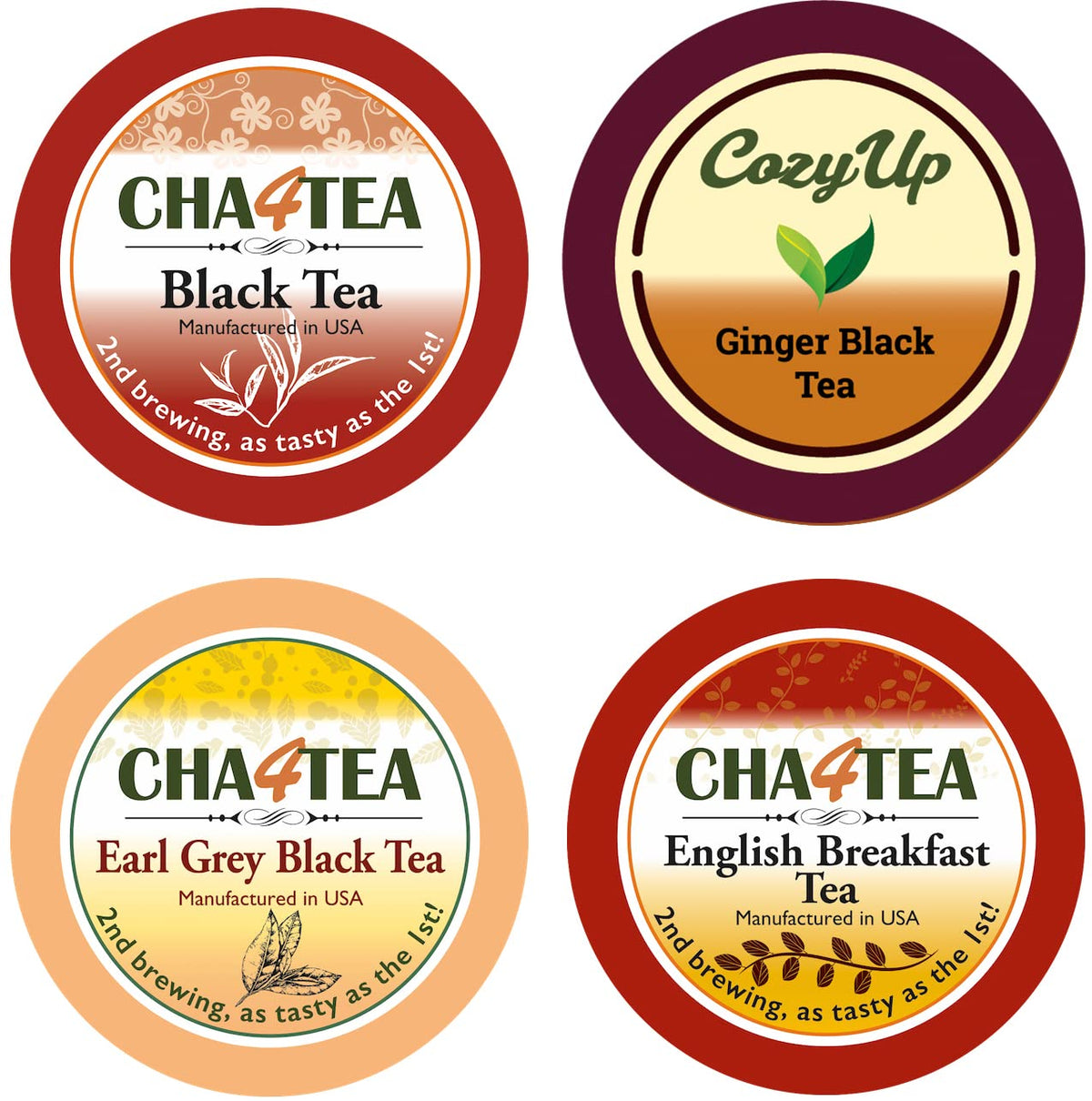 Cha4TEA Ginger Tea K-Cup with warm spice notes