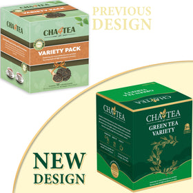 Cha4TEA green tea K-Cup pod ready for a refreshing infusion.